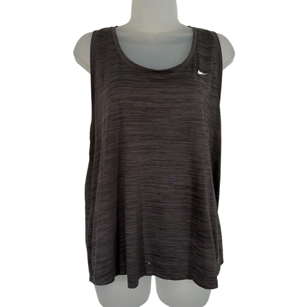 Nike Gray Heathered Tank Top XL Workout Running